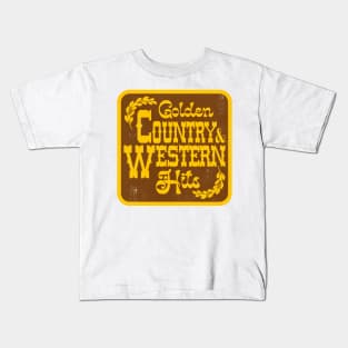 Golden Country  Western Hits Kids T-Shirt